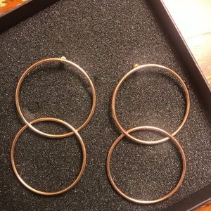Double hoop earrings